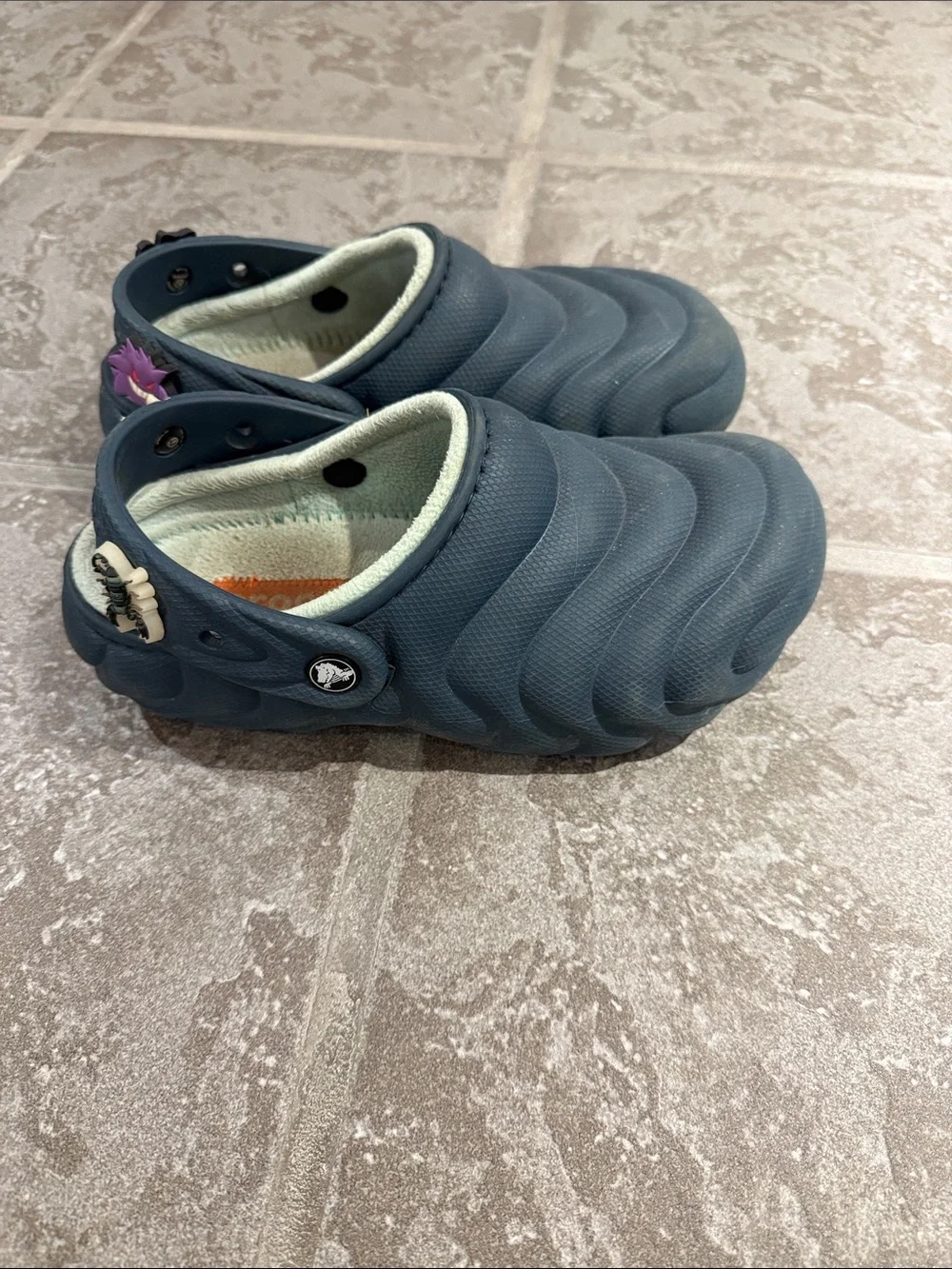 Kids Blue Slip-On Crocs Shoes